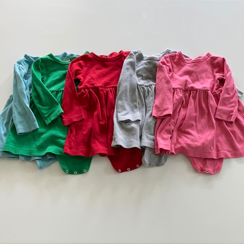 Primary onesie baby dress lot